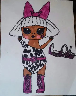 Мой рисунок куклы лол Дивы | L.O.L. SURPRISE (RU) Amino