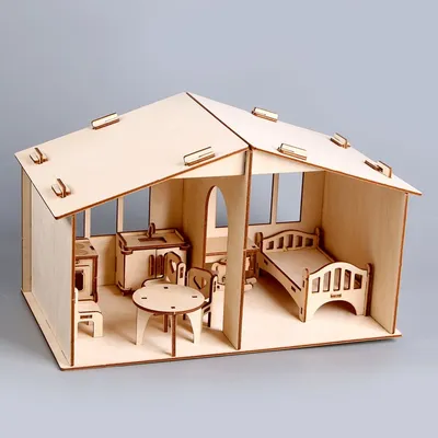 Кукольный домик с мебелью \"Мадемуазель\" Janod розовый (642518) купить по  цене 26 390 руб. в интернет-магазине ГУМ