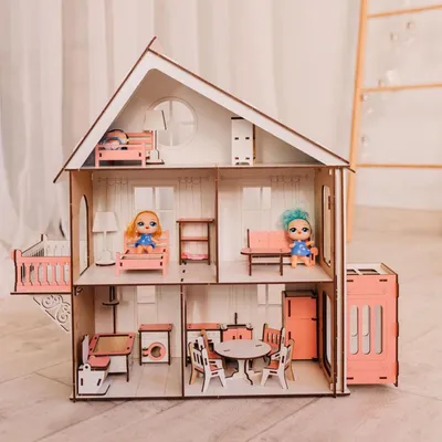 Paremo Деревянный кукольный домик Мэделин Авенью с мебелью (28 предметов) -  Акушерство.Ru