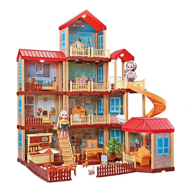 Купить Кукольный домик \"Мечта\" (с мебелью) PD316-02 в магазине развивающих  игрушек Детский сад