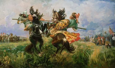 Куликовская битва» картина Фомина Николая (бумага, акварель) — купить на  ArtNow.ru