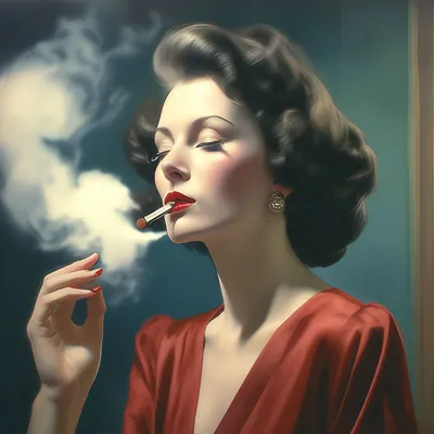 Сексуальная женщина курит стоковое фото ©Lashkhidzetim 134582130