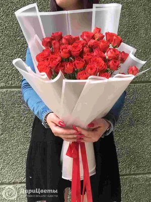 Купить Кремовые кустовые розы с доставкой в Омске - магазин цветов Трава