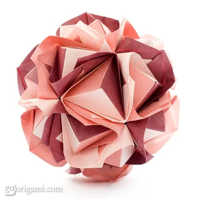 Origami kusudama rainbow stock photo. Image of flower - 12993432