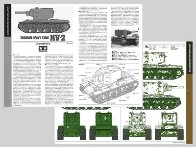Tamiya 35375 Russian Heavy Tank KV-2 Model Kit / Tamiya USA