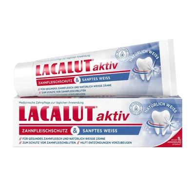 Лакалют (Lacalut) Sensitive снижение чувствительности и бережное  отбеливание зубная паста, 65 г - купить по цене 342 руб. в г. Москва в  интернет-аптеке «Эвалар»