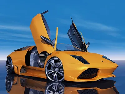 4kids Машинка Lamborghini Ламборджини 21см с имитацией дыма