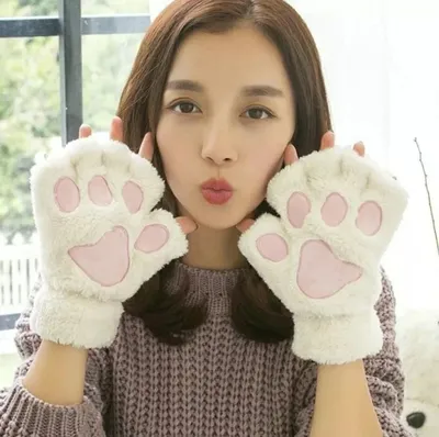 Кошачья лапка / перчатки Кошачьи на руку / лапки котика - купить по  доступным ценам в интернет-магазине OZON (744009739)
