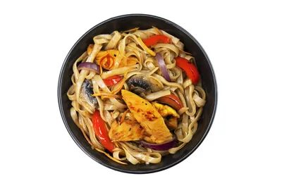 Китайская лапша с курицей и овощами — пошаговый рецепт с фото и описанием  процесса приготовления блюда от Петелинки.