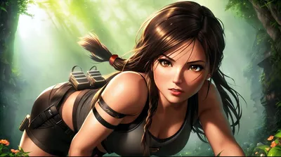 Обои на рабочий стол Лара Крофт / Lara Croft из игры Tomb Raider /  Расхитительница гробниц, обои для рабочего стола, скачать обои, обои  бесплатно