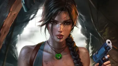 Обои на рабочий стол Lara Croft / Лара Крофт из игры Tomb Raider /  Расхитительница гробниц, by Logan Cure, обои для рабочего стола, скачать  обои, обои бесплатно
