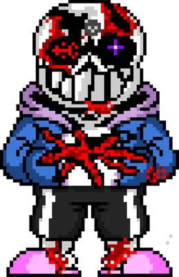 Undertale last breath sans in the art style of underverse : r/Undertale