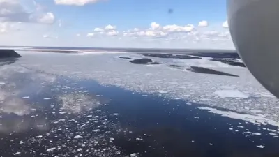 На реках Оренбургской области начался ледоход (видео)