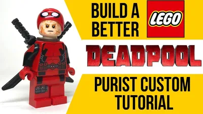 BUILD A BETTER LEGO DEADPOOL Minifigure (Unmasked) - YouTube
