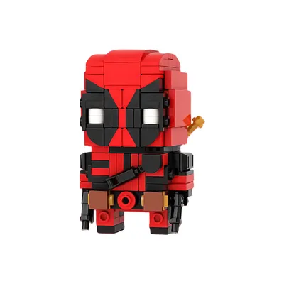 LEGO MOC Deadpool Brickheadz LEGO MOC - Deadpool 3 by Eugenio Iacono |  Rebrickable - Build with LEGO