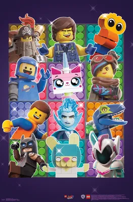 LEGO Movie 2 - Grid Poster and Poster Clip Bundle | Lego poster, Lego  movie, Lego film