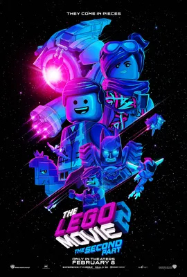 The LEGO Movie 2 Poster Has a Sweet Blacklight Effect