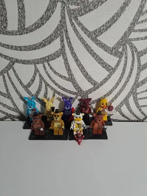 FNAF Five Nights At Freddy's Movie Lego Mini-figure Lot Freddy Chica Foxy  Bonnie | eBay