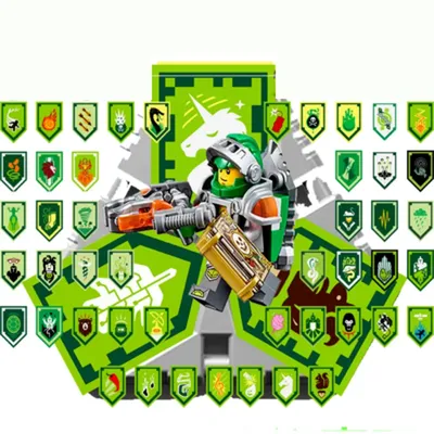 Nexoe Knights Rare Shields Model Building Blocks Castle Warrior Nexus  Scannable Game Toys For Children - AliExpress