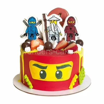 Лего ниндзяго. Всем хороших выходных 😋👍 | Торт, Лего торт, Детский торт