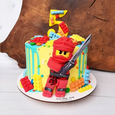 Торт мальчикам на 10 лет «Лего ниндзя»