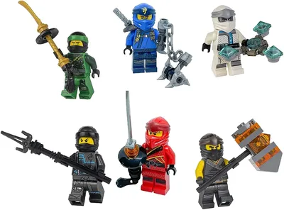 Lego Ninjago Lot Set of 6 Ninja Minifigures(Lloyd, Cole, Jay, NYA, Zane and  Kai) | eBay