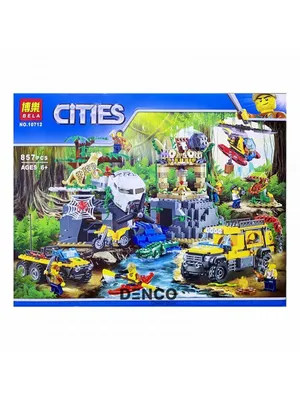 Конструктор Сити \"База исследователей джунглей\" Lepin 02061 аналог Лего  60161, купить в интернет-магазине \"Оригинальная игрушка\"