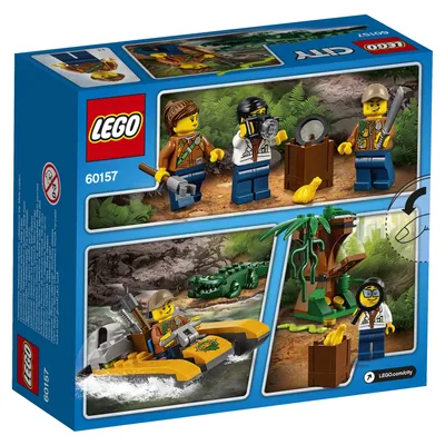 Купить конструктор LEGO City Jungle Explorers Набор Джунгли для начинающих  (60157), цены на Мегамаркет | Артикул: 100000093115