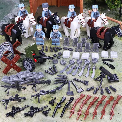 Лего солдаты Вторая Мировая Война 6 штук с оружием и атрибутами / лего  фигурки / солдаты на лошадях / военный конструктор - купить с доставкой по  выгодным ценам в интернет-магазине OZON (626627060)