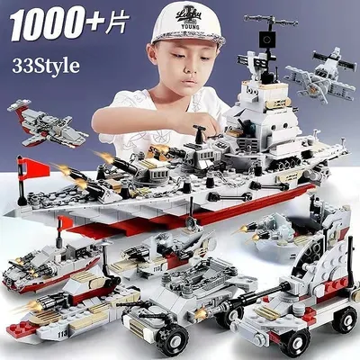 Compatible with Lego Aircrafted Carrier Warship Model Building Blocks WW2  Soldier Construction Bricks Weapon Toys for Kids Gift - AliExpress