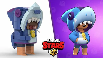 How to draw Shark Leon | Brawl Stars super easy drawing tutorial with  coloring page - YouTube