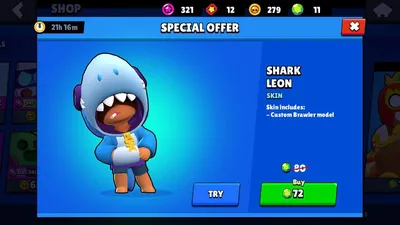 Shark Leon - Brawl Stars by Kiwous on DeviantArt