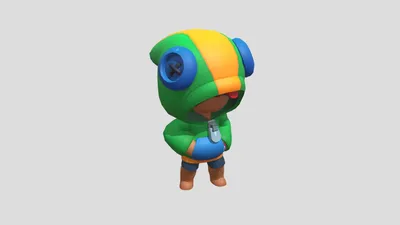 Leon Brawl Stars - 3D model by qqwfegrwhtejyrkutliy;o (@maksimlinchak006)  [48c727e]