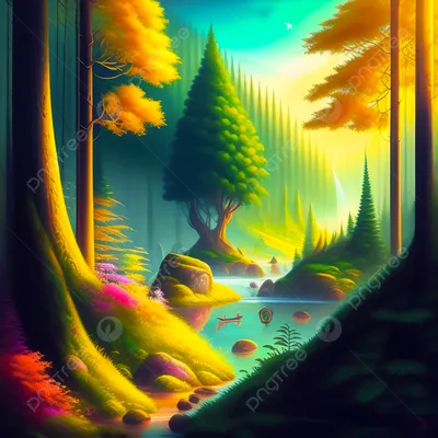 Лесной пейзаж в живописи Ивана Ивановича Шишкина.