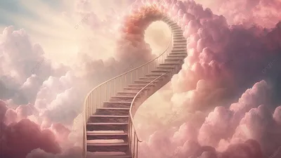 Фотография для гравировки Лестница в небо (3) в высоком качестве