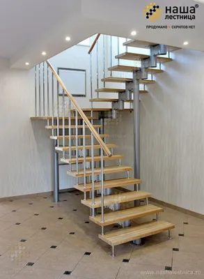 П-образная лестница на второй этаж - в дом или коттедж!