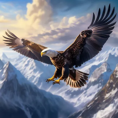 Картинка Летящий орел » Орлы » Птицы » Животные » Картинки 24 - скачать  картинки бесплатно