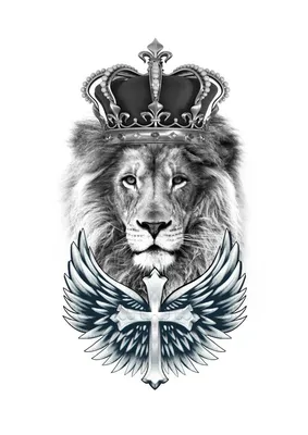 Наклейка \"Лев с короной\" купить по цене 166 ₽ в интернет-магазине  KazanExpress