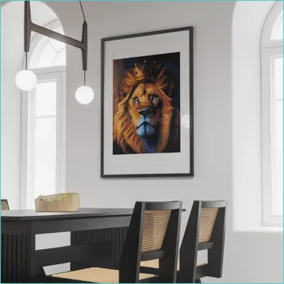 Модульная картина Лев - царь зверей 2 - купить у производителя