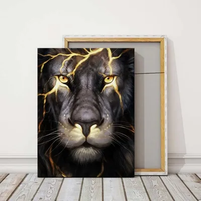 Фотообои на стену Лев на отдыхе - Разное Кошки - Львы Тигры Леопарды Леса  Поля Горы