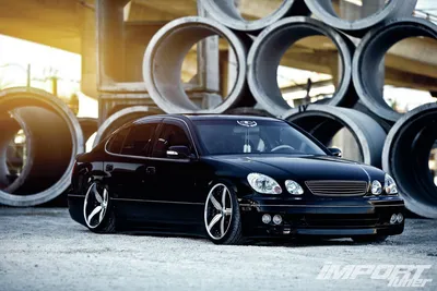 2002 Lexus GS300 Base with 20x9.5 Work Rezax and Lexani 235x30 on Coilovers  | 1530972 | Fitment Industries
