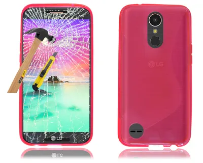 For LG K10 2017 (5.3\") M250N X400 K20 Plus LV5 New Black Gel Phone Case +  Glass | eBay