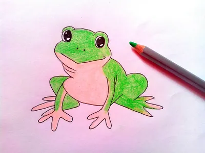 Милые рисунки лягушек для срисовки 7 лет (40 шт)