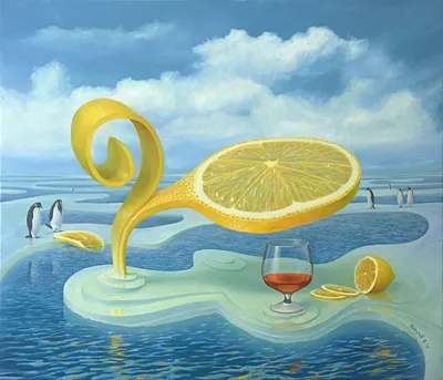 Лимон, на столе, листья лимона, …» — создано в Шедевруме