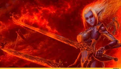 Обои Видео Игры Lineage II, обои для рабочего стола, фотографии видео игры, lineage  ii, девушка, фон, взгляд, униформа, вода, посох Обои для рабочего стола,  скачать обои картинки заставки на рабочий стол.