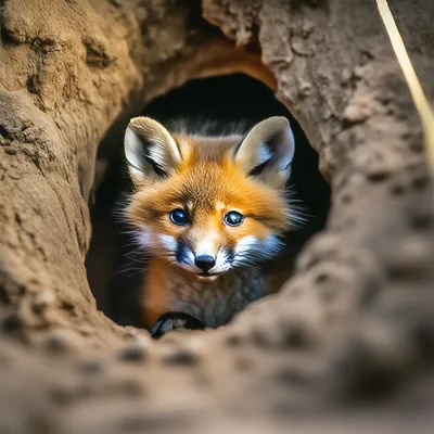 Лисья нора изнутри 👀 Foxie is Inside the Fox Den - YouTube