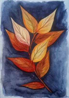 Рисунки для срисовки листья осени - 68 фото