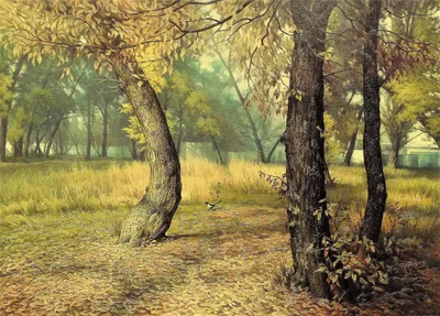 Осень. Листопад. Желтый лист на зеленой траве. Stock Photo | Adobe Stock