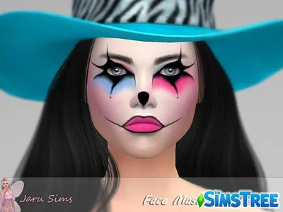 Маска для лица Halloween от Jaru Sims для Sims 4