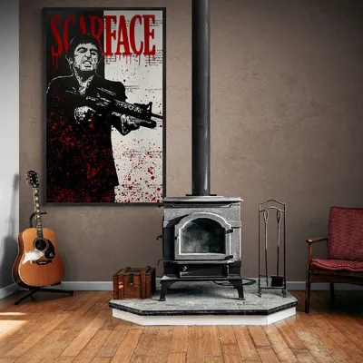 Фильм «Лицо со шрамом» Al Pacino/Tony Монтана «Мир ваш», постер с цитатами,  Картина на холсте, HD печать, Настенная картина, декор для гостиной и дома  | AliExpress